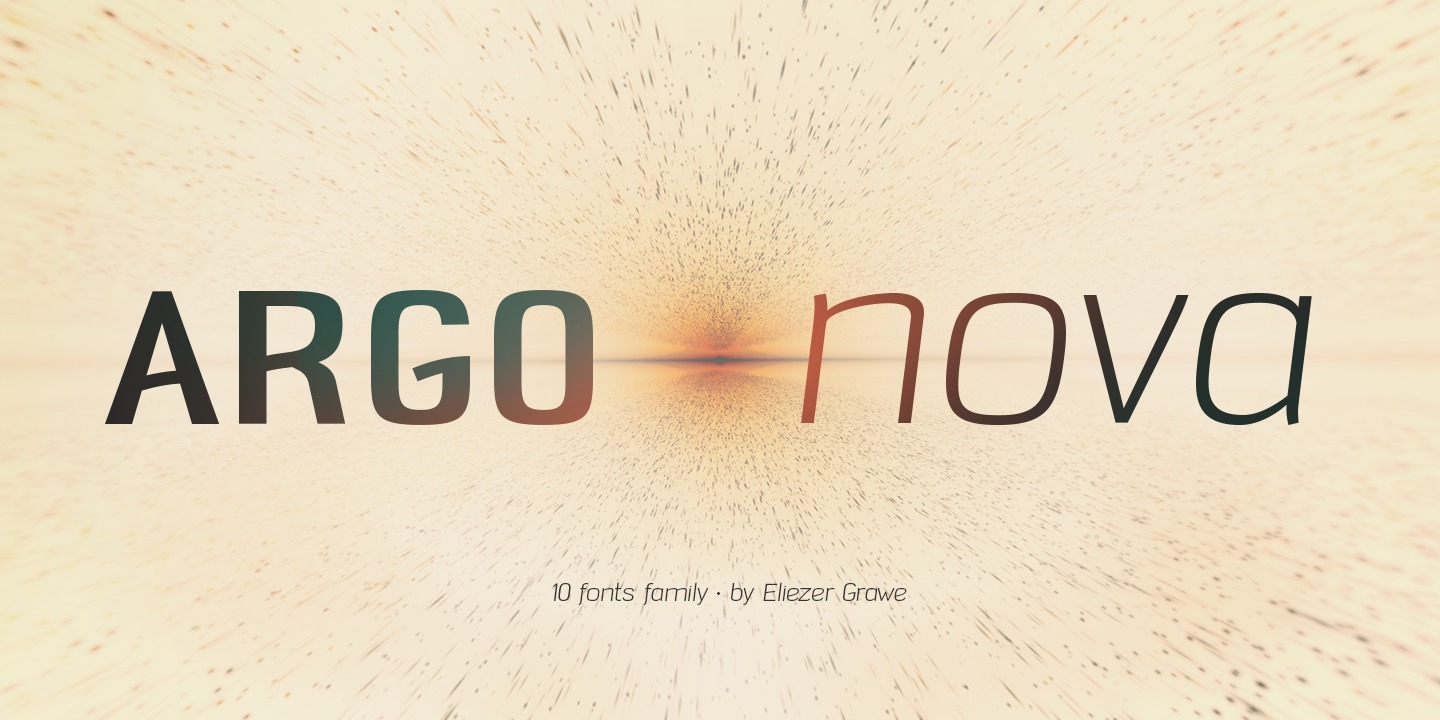 Argo Nova Bold Font preview
